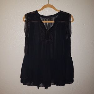 New size 16 Lane Bryant black blouse with lace